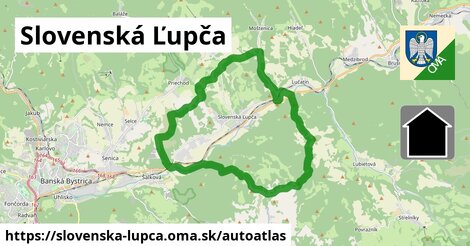 ikona Mapa autoatlas v slovenska-lupca