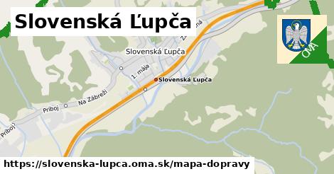 ikona Slovenská Ľupča: 41 km trás mapa-dopravy v slovenska-lupca