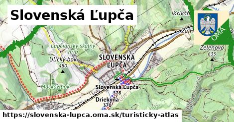 ikona Slovenská Ľupča: 7,0 km trás turisticky-atlas v slovenska-lupca