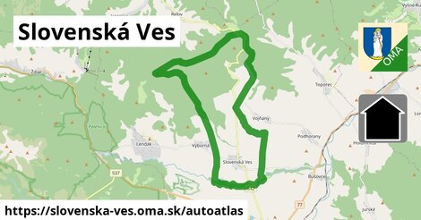 ikona Mapa autoatlas v slovenska-ves