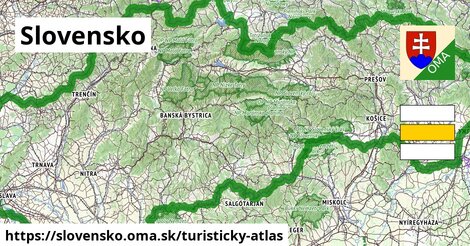 ikona Turistická mapa turisticky-atlas v slovensko