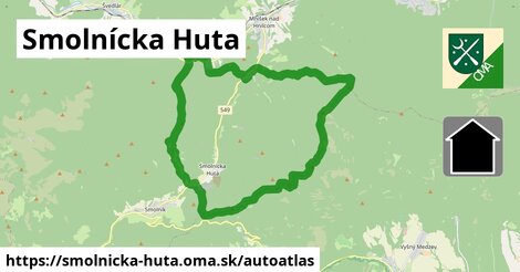 ikona Mapa autoatlas v smolnicka-huta