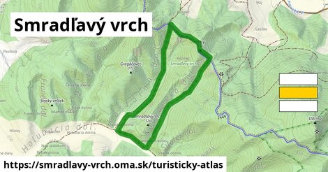 ikona Turistická mapa turisticky-atlas v smradlavy-vrch