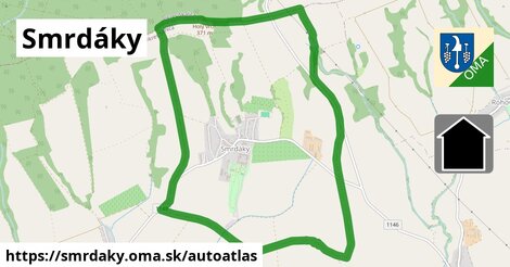 ikona Mapa autoatlas v smrdaky