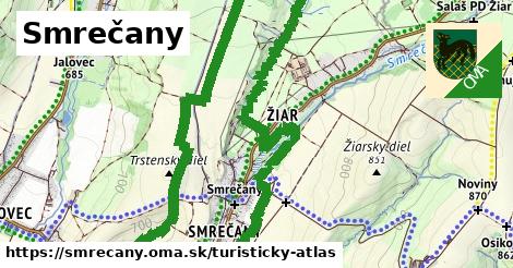 ikona Turistická mapa turisticky-atlas v smrecany