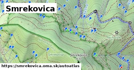 ikona Mapa autoatlas v smrekovica