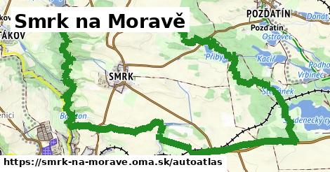 ikona Mapa autoatlas v smrk-na-morave