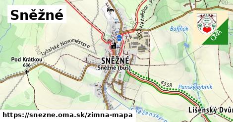 ikona Zimná mapa zimna-mapa v snezne