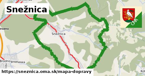 ikona Mapa dopravy mapa-dopravy v sneznica