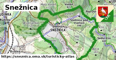 ikona Turistická mapa turisticky-atlas v sneznica