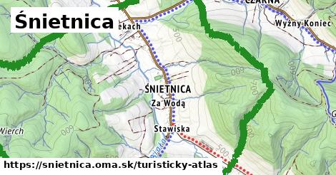 ikona Śnietnica: 0 m trás turisticky-atlas v snietnica