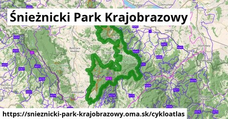 ikona Cyklo cykloatlas v snieznicki-park-krajobrazowy