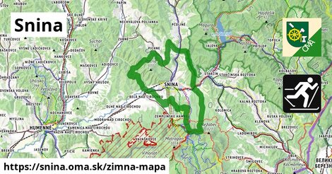 ikona Zimná mapa zimna-mapa v snina