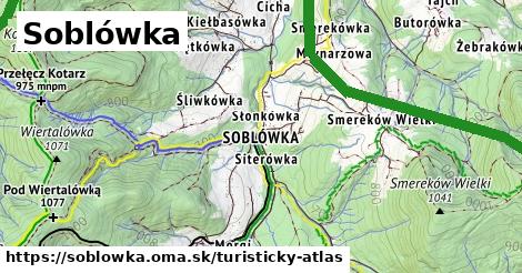 ikona Soblówka: 59 km trás turisticky-atlas v soblowka