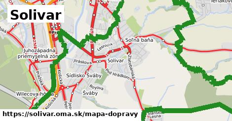 ikona Solivar: 114 km trás mapa-dopravy v solivar