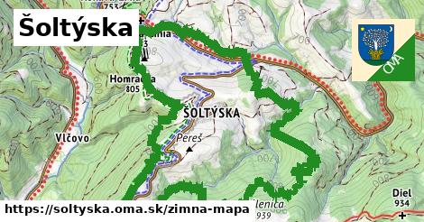 ikona Šoltýska: 3,8 km trás zimna-mapa v soltyska