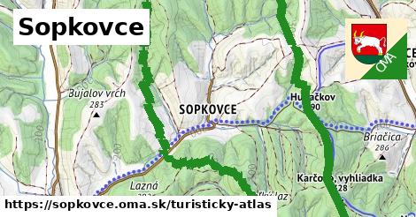 ikona Turistická mapa turisticky-atlas v sopkovce