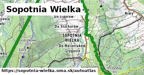 ikona Mapa autoatlas v sopotnia-wielka