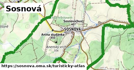 ikona Turistická mapa turisticky-atlas v sosnova