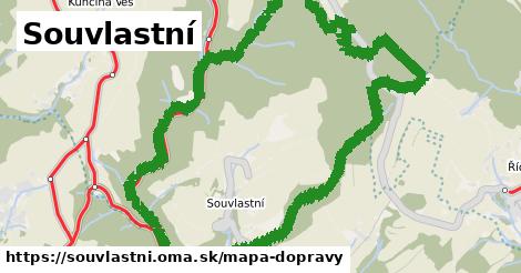 ikona Souvlastní: 3,0 km trás mapa-dopravy v souvlastni