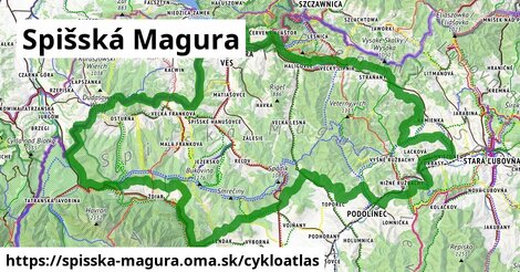 ikona Cyklo cykloatlas v spisska-magura