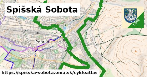 ikona Spišská Sobota: 1,28 km trás cykloatlas v spisska-sobota