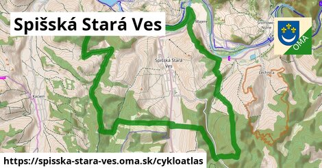 ikona Cyklo cykloatlas v spisska-stara-ves