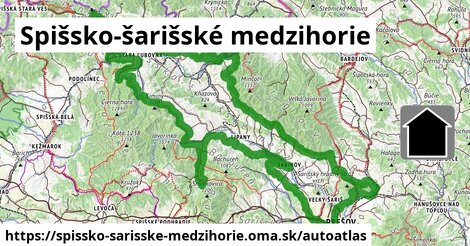 ikona Mapa autoatlas v spissko-sarisske-medzihorie