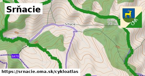 ikona Srňacie: 5,4 km trás cykloatlas v srnacie