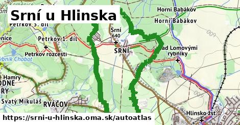 ikona Mapa autoatlas v srni-u-hlinska