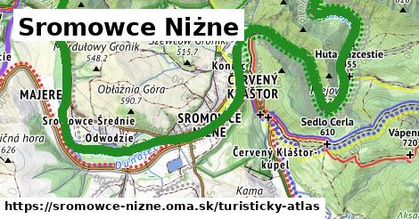 ikona Turistická mapa turisticky-atlas v sromowce-nizne