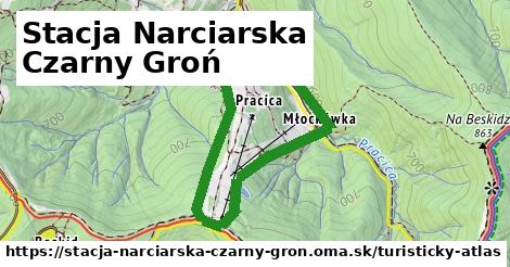 ikona Turistická mapa turisticky-atlas v stacja-narciarska-czarny-gron