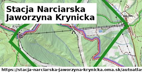 ikona Mapa autoatlas v stacja-narciarska-jaworzyna-krynicka