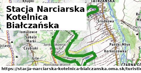 Turistick Mapa Stacja Narciarska Kotelnica Bia Cza Ska Oma Sk