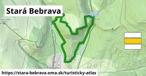 ikona Turistická mapa turisticky-atlas v stara-bebrava