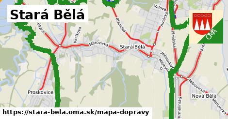 ikona Mapa dopravy mapa-dopravy v stara-bela