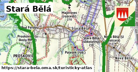 ikona Stará Bělá: 25 km trás turisticky-atlas v stara-bela
