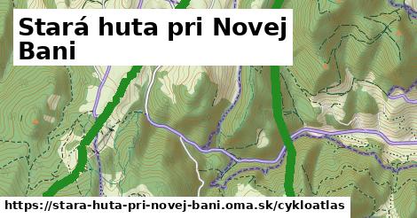 ikona Stará huta pri Novej Bani: 17 km trás cykloatlas v stara-huta-pri-novej-bani