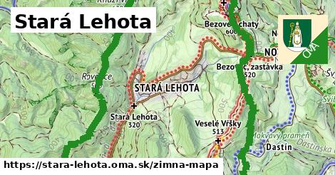 ikona Zimná mapa zimna-mapa v stara-lehota