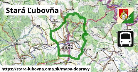 ikona Stará Ľubovňa: 2,6 km trás mapa-dopravy v stara-lubovna