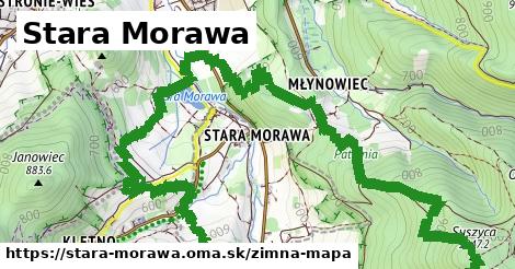 ikona Zimná mapa zimna-mapa v stara-morawa
