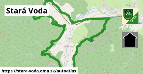 ikona Mapa autoatlas v stara-voda