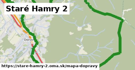 ikona Staré Hamry 2: 2,4 km trás mapa-dopravy v stare-hamry-2