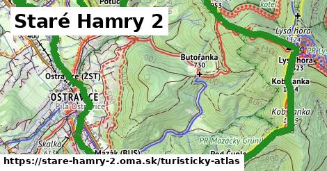 ikona Staré Hamry 2: 33 km trás turisticky-atlas v stare-hamry-2