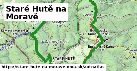 ikona Mapa autoatlas v stare-hute-na-morave