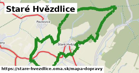 ikona Staré Hvězdlice: 2,3 km trás mapa-dopravy v stare-hvezdlice