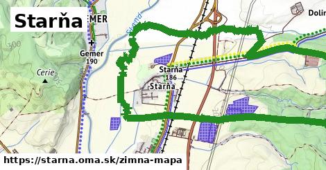 ikona Starňa: 0 m trás zimna-mapa v starna