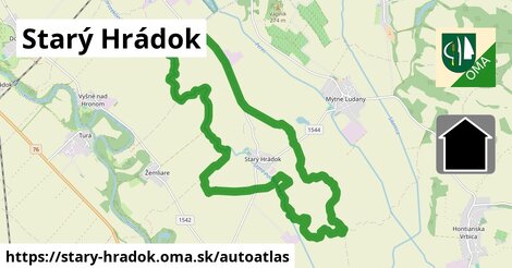 ikona Mapa autoatlas v stary-hradok