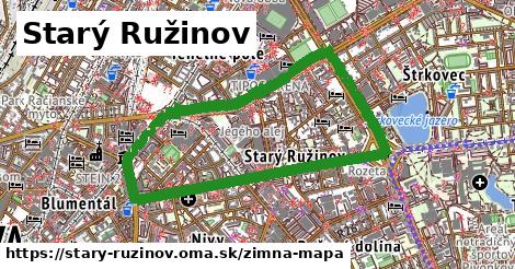 ikona Starý Ružinov: 0 m trás zimna-mapa v stary-ruzinov