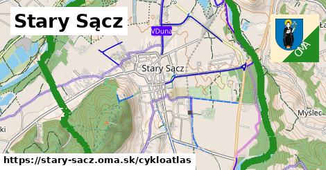 ikona Stary Sącz: 15 km trás cykloatlas v stary-sacz